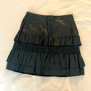 Maje genuine leather skirt xs